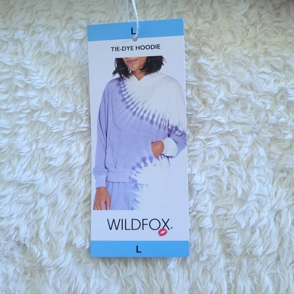 Wildfox🦊 Periwinkle Tie Dye☮️ Hoodie - NWT - Picture 5 of 16